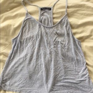 Light blue flowy racerback tank